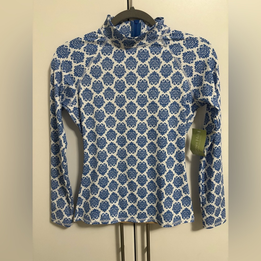 Garnet Hill Swim Rash Guard Size XS NWT